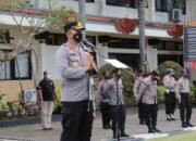 Kapolres Tabanan Pimpin Apel Siaga Dalmas Samapta Polres Tabanan