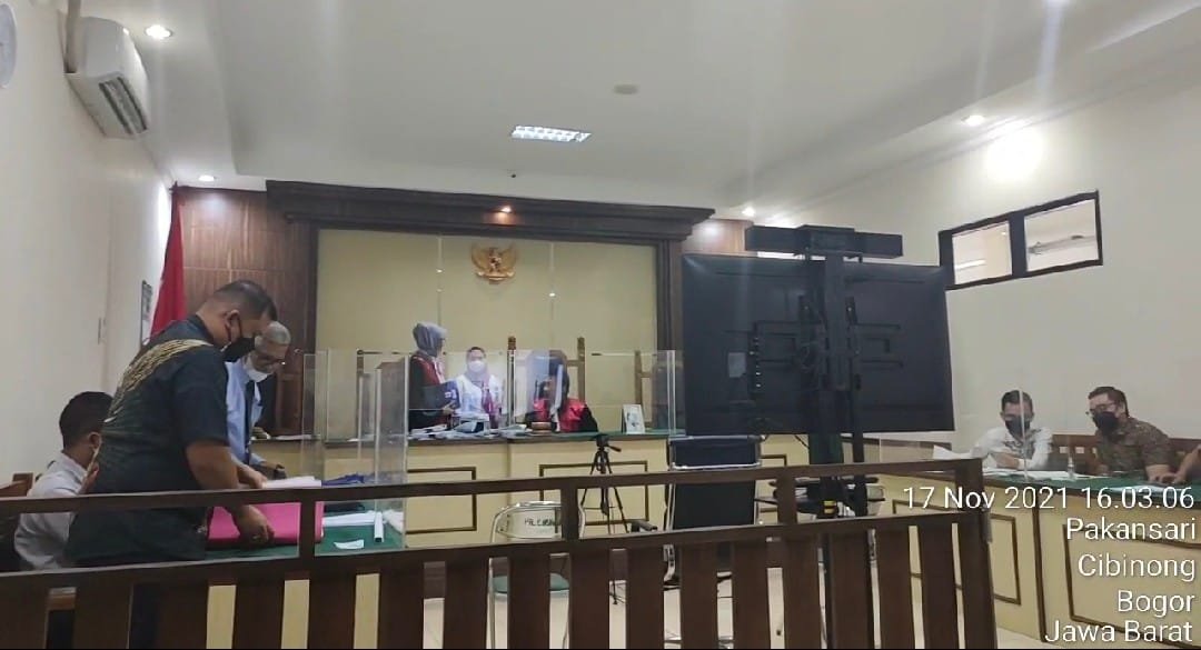Usai sidang Lapangan, PN Cibinong Lanjutkan Sidang Sengketa Tanah Agenda Keterangan Saksi