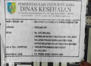 Anggaran Rp. 935 Juta, Pekerjaan Gedung Farmasi Dinkes Cuma Rehab.