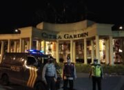 Personel Polsek Medan Baru Patroli Blue Light