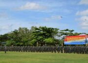 Serah Terima Kodal Operasi Satgas Pamtas RI-PNG Yonif 122/TS Kepada Yonif 410/Alugoro