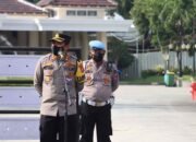 Kembali Kapolres Majalengka Pimpin Apel Kesiapan Aksi Unras Dari Aliansi Buruh Majalengka