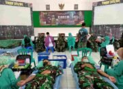 Kodim 0808/Blitar Gelar Baksos Donor Darah, Sebagai Wujud Kepedulian Kepada Sesama