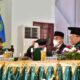Gubernur Sumatera Utara (Sumut) Edy Rahmayadi menghadiri Sidang Senat Terbuka Dies Natalis ke-48 dan Wisuda ke-77 Universitas Islam Negeri (UIN) Sumut di Gelanggang Mahasiswa, Kampus UIN Sumut Jalan IAIN Medan, Jumat (19/11/2021). Gubernur Sumut mengapresiasi civitas akademi UIN Sumut yang berhasil menelurkan penemuan yang bermanfaat bagi masyarakat.