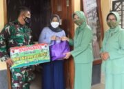 Wujud Kepedulian, Ketua Persit KCK Cabang XXII Kodim 0808/Blitar Jenguk Anggota Yang Sakit