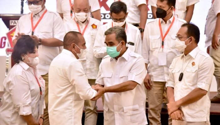 Edy Rahmayadi Motivasi Kader dan Pengurus di Rakorda Gerindra Sumut 2021