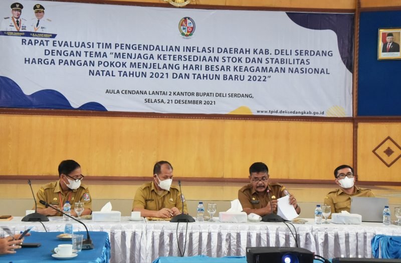 Menghadapi Natal dan Tahun Baru, Pemkab Deli Serdang Gelar Rapat Evaluasi TPID