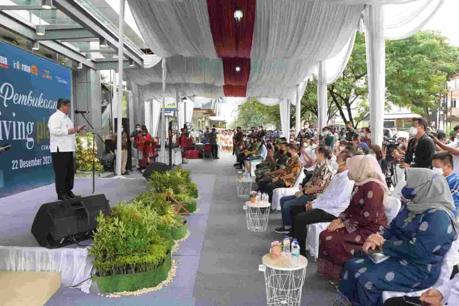 Pidato Wabup Deli Serdang Pada Pembukaan Living Plaza Cemara Asri, Kabupaten Deli Serdang, Rabu (22/12/2021). (Dok/Humas).
