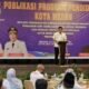 Pidato Wali Kota Medan Bobby Nasution dalam Publikasi Program Pendidikan Kota Medan sekaligus Refleksi pendidikan kota Medan yang digelar di Hotel Le Polonia, Rabu (22/12). (Dok/Humas).