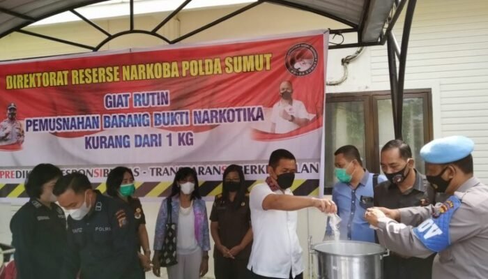 Polda Sumut Ungkap 18 Kasus Narkoba Selama Oktober-Desember 2021
