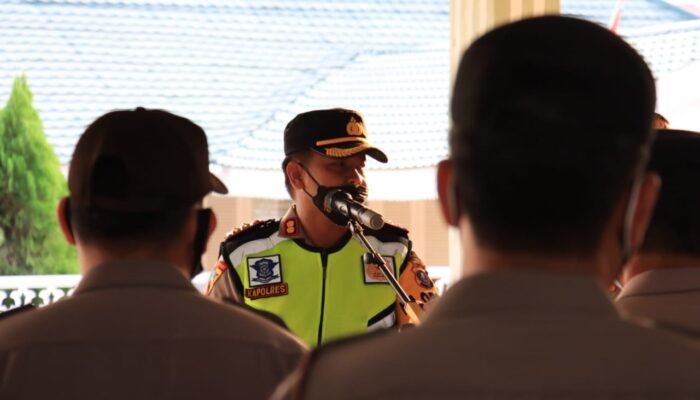 Polres Tebing Tinggi Tutup Sejumlah Jalan Jelang Tahun Baru 2022