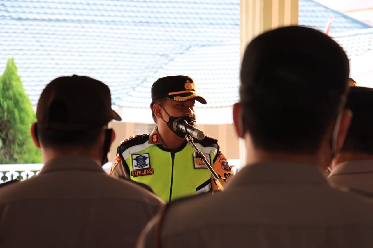 Polres Tebing Tinggi Tutup Sejumlah Jalan Jelang Tahun Baru 2022