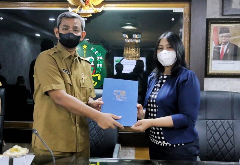 Sekda Kota Medan Terima Kunjungan Tim GCOM Asia Project