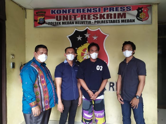 Tekab Polsek Helvetia Amankan Pencuri Pagar Besi