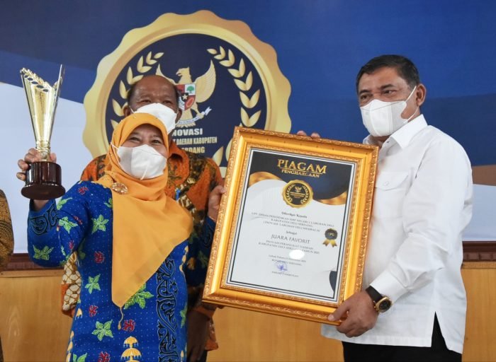Wabup Deli Serdang Serahkan Penghargaan Pemenang Lomba Inovasi Perangkat Daerah