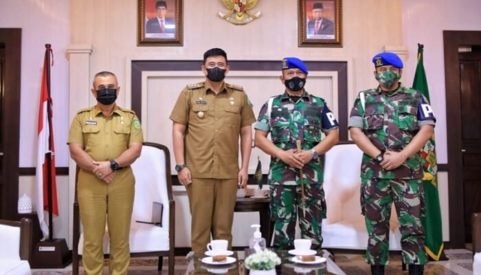 Wali Kota Medan Terima Kunjungan Danpomdam I/BB: Selamat Bertugas di Tempat Baru