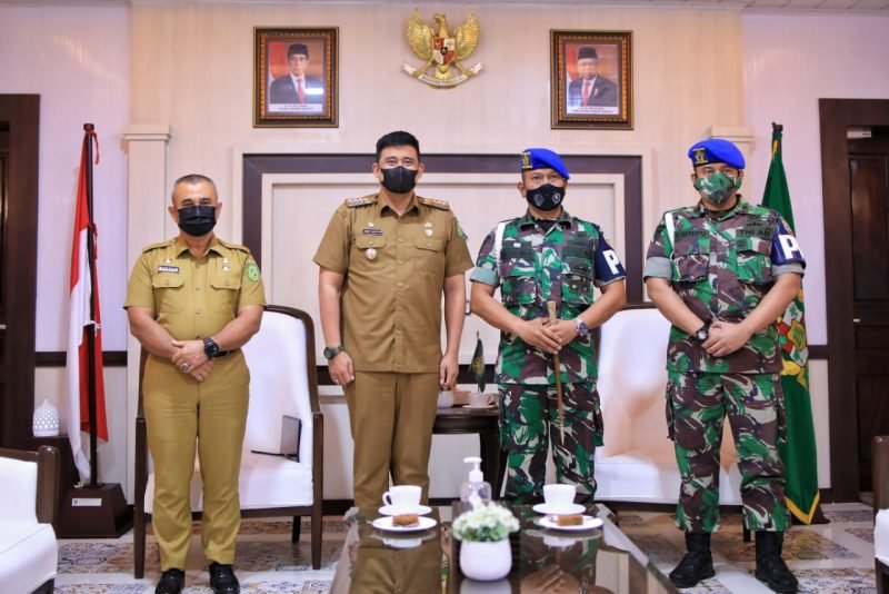 Wali Kota Medan Terima Kunjungan Danpomdam I BB Selamat Bertugas di Tempat Baru