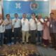 peserta UKW angkatan 38 tingkat madya foto bersama Ketua PWI Sumut Farianda Putra Sinik dan penguji Dedi Sahputra dan Aldin NL.(kedannews.com/Mery Ismail, S.sos)