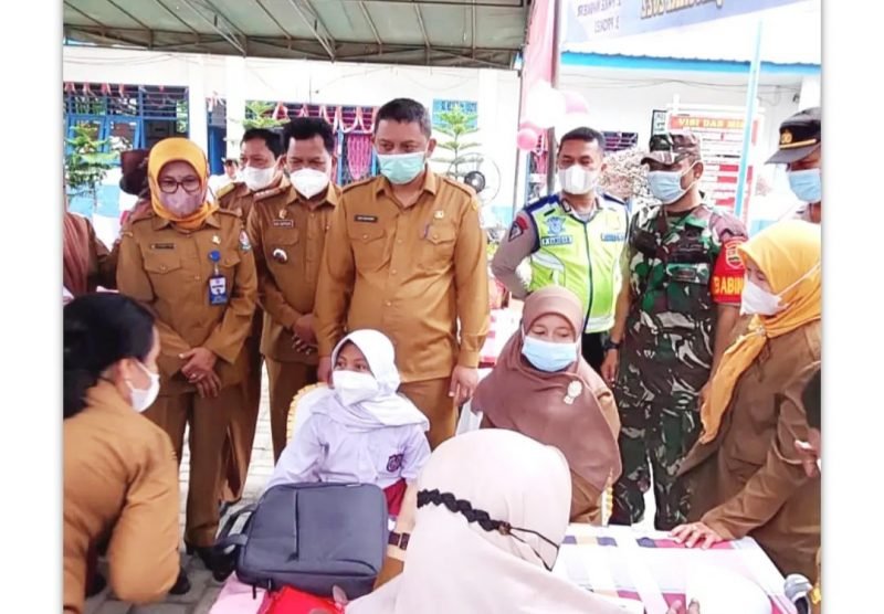 Disdik Deli Serdang Siswa Belum Divaksin Boleh Sekolah