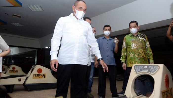 Edy Rahmayadi Tinjau Arena Boling Bekas Perisai Plaza Medan