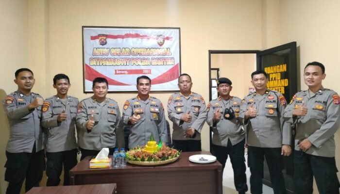 Edy Sumardi Gelar Syukuran Kenaikan Pangkat Personel Ditpamobvit Polda Banten