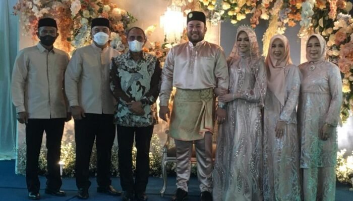 Gubsu dan Wagub Hadiri Pernikahan Putra Fungsionaris BKM Agung Medan