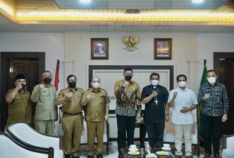 Keuskupan Agung Medan Temui Bobby Nasution, Sampaikan Rencana Penataan Gereja Katedral
