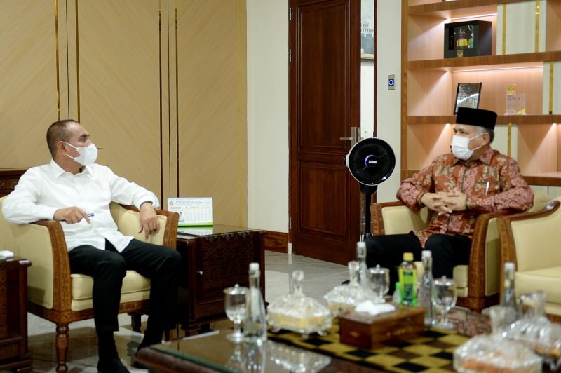 Nova Iriansyah dan Edy Rahmayadi Perkuat Hubungan Aceh-Sumut