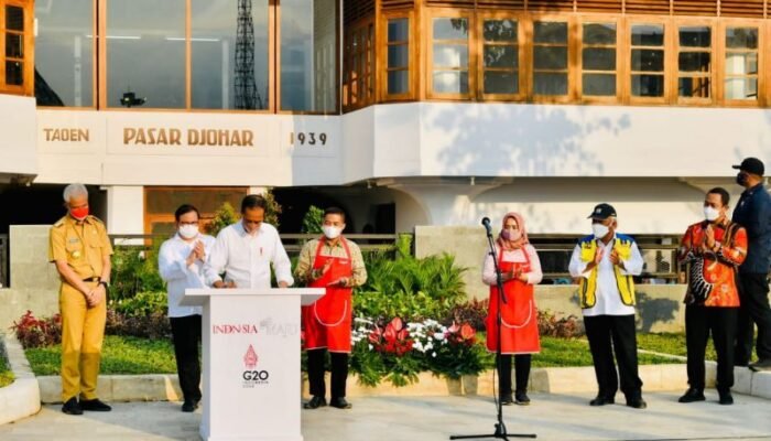 Presiden Resmikan Pasar Johar: Pusat Aktivitas Perekonomian Rakyat