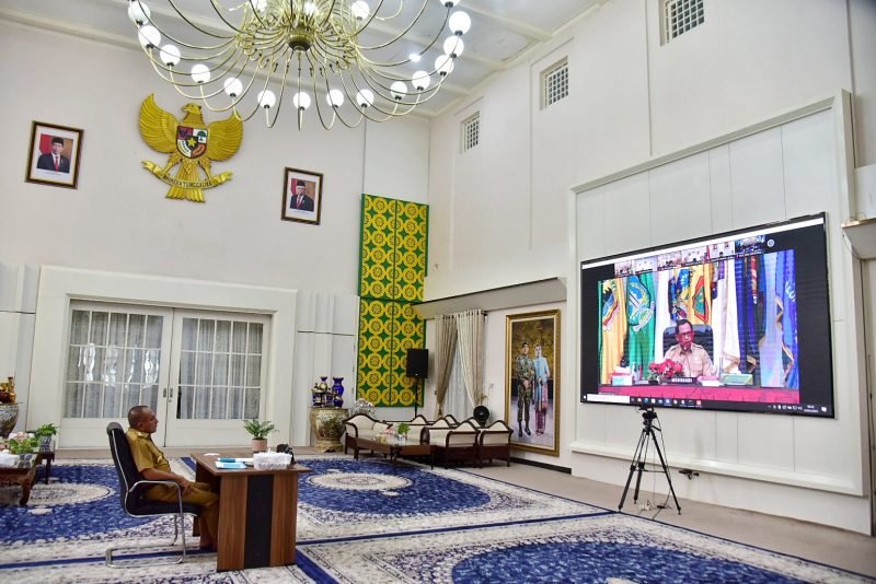 Bahas OTT Kepala Daerah, Edy Rahmayadi Rapat Virtual dengan Mendagri dan KPK