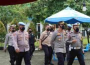 Kapolres Majalengka Cek PosPam di Pos Pelayanan Rest Area KM 166 Tol Cipali