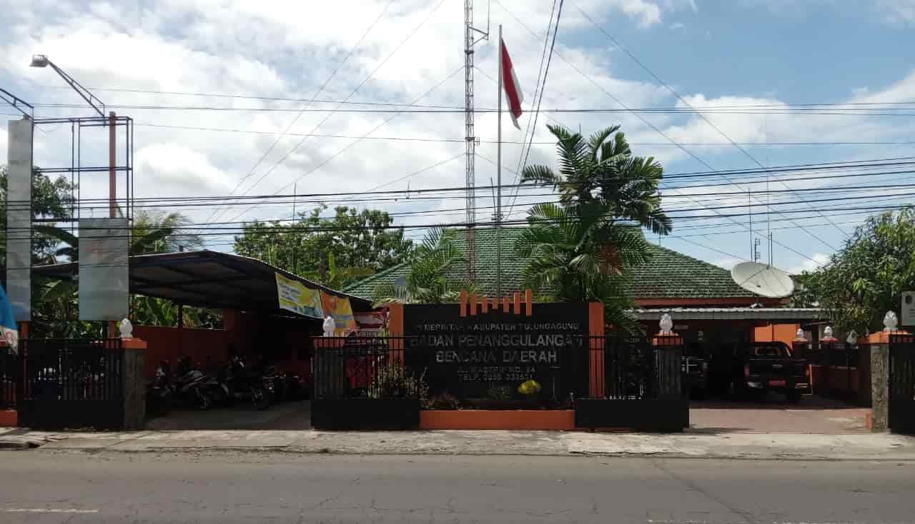 Kantor Badan Penanggulangan rencana Daerah ( BPBD) Kabupaten Tulungagung, Selasa (4/1/2021). (kedannews.com/Gusty Indah).