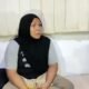 Khinayatul Saniyah, PMI yang selamat dari kapal tenggelam berangkat dari Batu Bara, Jum' at (07/01/2022). (Dok/Humas).