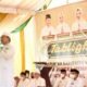 Ustadz Dr. H. Das’ad Latif, S.Sos, S.Ag, M.Si, Ph.D menyampaikan Tausiyah di acara Tabligh Akbar. (foto/humas).