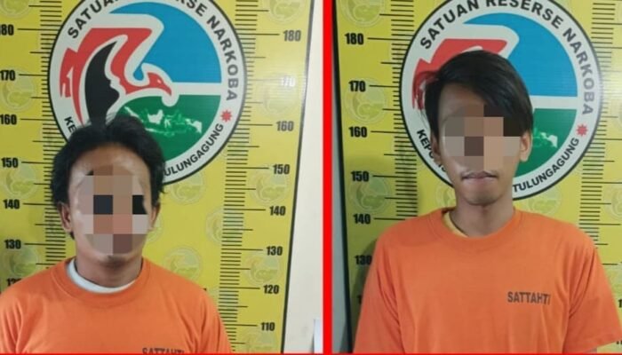 Edarkan 3974 Pil Doble L Dua Bandar Narkoba Dibekuk Polres Tulungagung