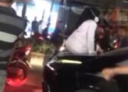 Terkait Istri Panjat Kap Mobil Ternyata Suami Oknum Polisi dan Sudah Damai