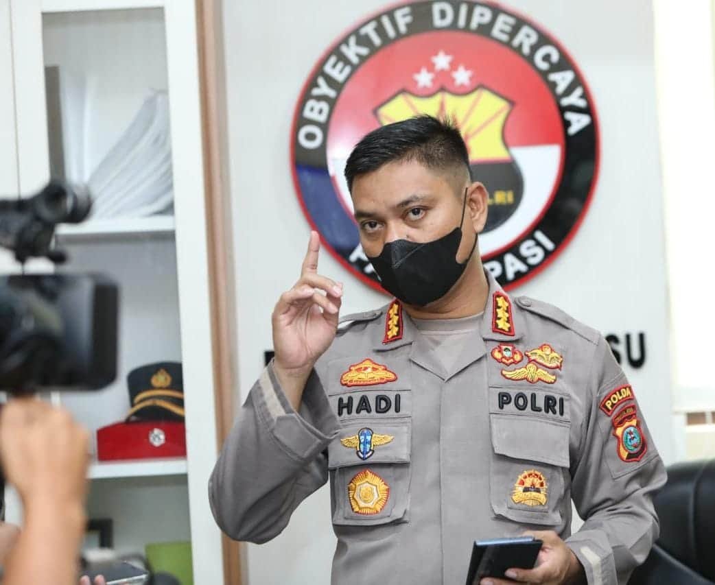 Kabid Humas Polda Sumut Kombes Pol Hadi Wahyudi, Senin (24/01/2022). (foto/humas).