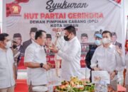 Bobby Nasution dan Aulia Rachman Hadiri Syukuran HUT ke-14 Partai Gerindra DPC Kota Medan