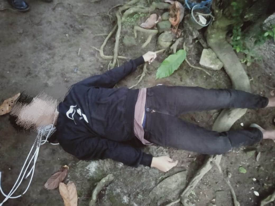 Gambar Jenazah saat pertama kali ditemukan. (Foto: Humas).