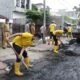 Kawasan Jalan Adam Malik Medan Dibersihkan