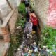 P3SU Medan Barat Beraksi di Parit Jalan Budi Pembangunan