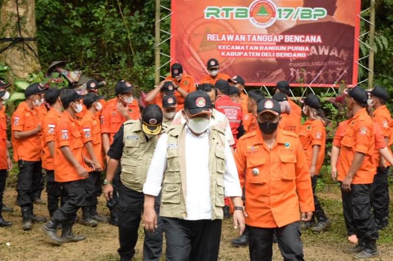 Wakil Bupati Deli Serdang Hadiri Pengukuhan Relawan Tanggap Bencana Kecamatan Bangun Purba