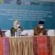 Ketua TP PKK Provinsi Sumatera Utara (Sumut) Nawal Lubis memberikan sambutan sekaligus membuka Lokakarya Pokja Percepatan Penurunan Angka Kematian Ibu dan Bayi Baru Lahir di Hotel Four Points Jalan Gatot Subroto Medan, Senin (31/01/2022). (Foto/Humas).