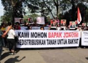 Ratusan Petani Demo di DPRD SU Desak Presiden Jokowi Tangkap Mafia Tanah di Sumut