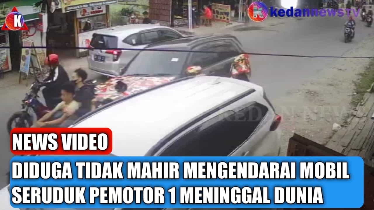 Mobil yang dikemudikan FN tampak menabrak beberapa pemotor. Kamis (3/2/2022). (Foto/Ist)