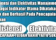 Efisiensi dan Efektivitas Manajemen Sebagai Indikator Utama Dikatakan Baik dan Berhasil Pada Pencapaian Tujuan