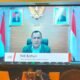 Ketua KPK saat virtual dalam seminar nasional HPN 2022 di Kendari. Selasa (8/2/2022). (Foto/Humas)