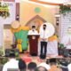 Bupati Sergai saat memberi sambutan yang didampingi Wabup Sergai. Senin (14/2/2022). (Foto/Humas).