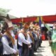 Bupati Sergai tepung tawar Penghulu Adat Kerajaan Negeri Padang. Selasa (15/2/2022). (Foto/Humas).