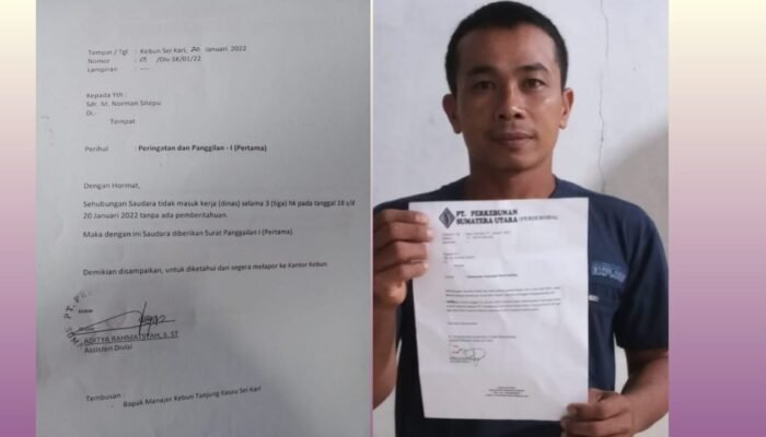 12 Tahun Bekerja di PERSERODA Kebun Tanjung Sei Kari Norman di PHK Sepihak Tanpa Pesangon